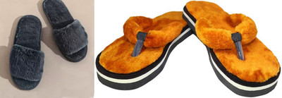 rexizone Women Slides(Tan, Black , 6)