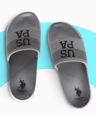 U.S. POLO ASSN. Men Slides(Grey , 7)