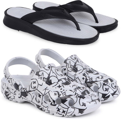 KAPYANSH Men Slippers(Grey, Grey , 8)