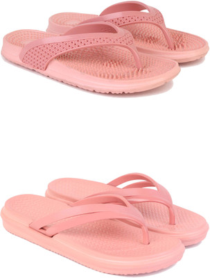 ABN Women Flip Flops(Beige , 8)