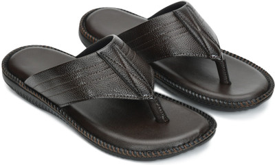 STEPFOX Men Slippers(Brown , 10)