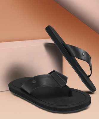 LOUIS PHILIPPE Men Flip Flops(Black , 10)