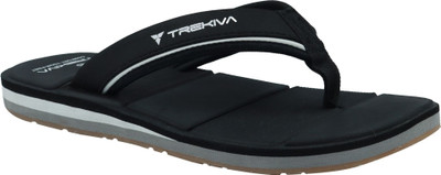 TREKIVA Men Slippers(Black , 7)