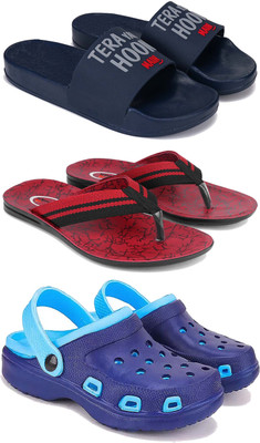 DRACKFOOT Men Slippers(Multicolor , 9)