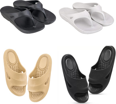 house of common Women Slides(Multicolor , 6)