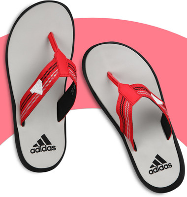 ADIDAS Men Flip Flops(Red , 10)