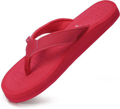yoho Women ArchFlex Women ortho slippers with arch support |Soft Flip Flops(Red , 6)