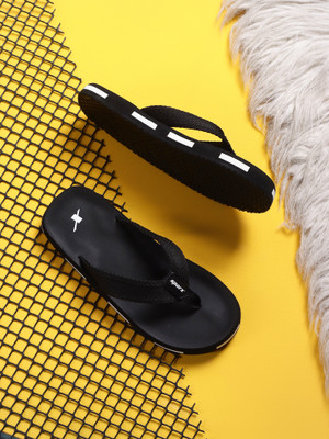 Sparx Men Flip Flops(Black , 6)