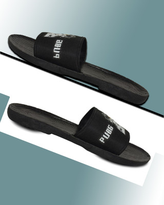 Kenamin Men Slides(Black , 10)