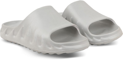 DEFLOW Men Slides(Grey , 9)