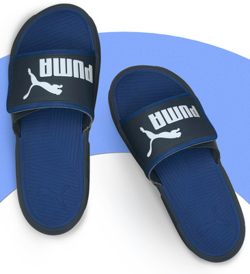 PUMA Men Royalcat Comfort Slides(Blue , 7)