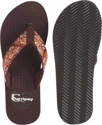 PRIKSH FOOTWEAR Men Flip Flops(Brown , 5)