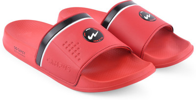 CAMPUS Men Slides(Red, Black , 10)