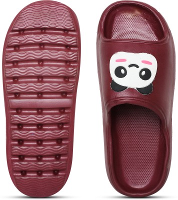 ABVOverseas Women Slides(Maroon , 3)