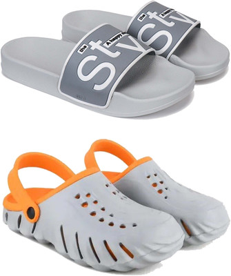 Pennen Men Slippers(Orange , 7)