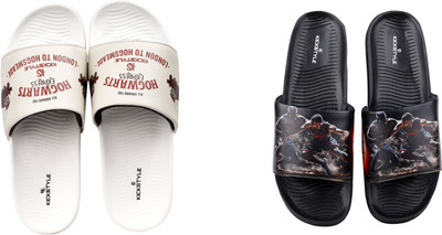 KICKSTYLE Men Slides(Multicolor , 9)