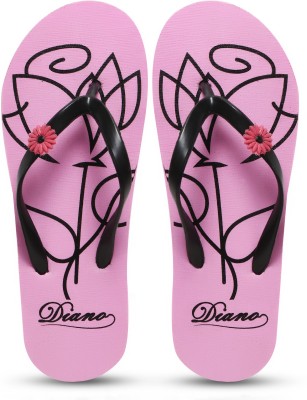 diano Women Flip Flops(Pink , 7)