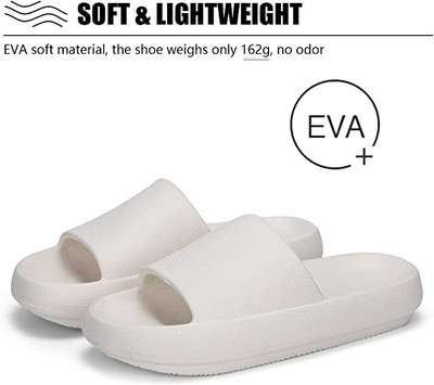 Kraasa Men Slides(White , 6)