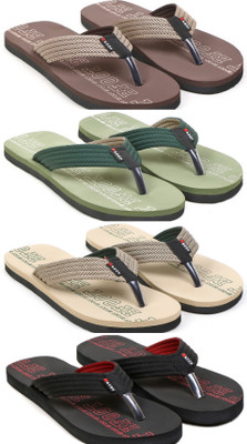 SIZEONE Men Slippers(Multicolor , 9)