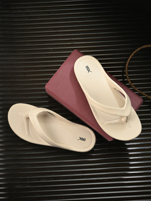 HRX by Hrithik Roshan Women Ultra-Lightweight & Flexible EVA Slip-On for All-Day Comfort Slippers(Beige , 8)
