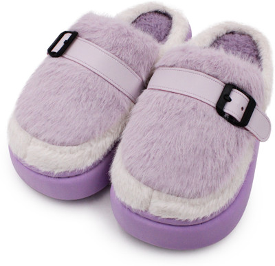VRITRAZ Women Slippers(Purple , 6)