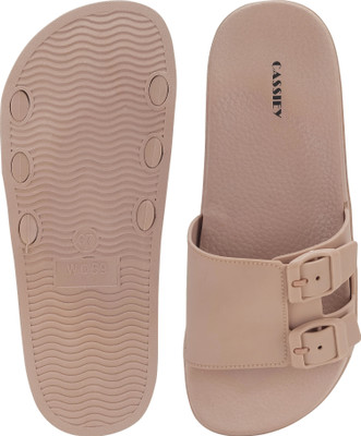 Cassiey Women Slides(Beige , 7)