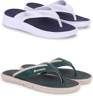Pampy Angel Men Slippers(Blue, Green , 7)