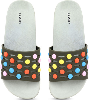 Cassiey Women Slides(Green , 5)