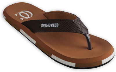 house of common Men Flip Flops(Yellow , 9)