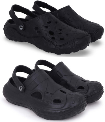 KAPYANSH Men Clogs(Black, Black , 6)