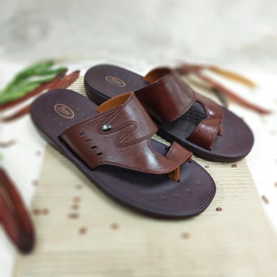 action Men Men HRFFL-032 Flip Flops(Brown , 8)