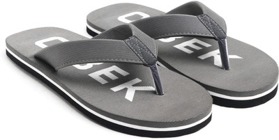 CIBEK Men Flip Flops(Grey , 9)