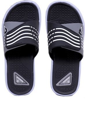Adda Men Slides(Black, Red , 9)