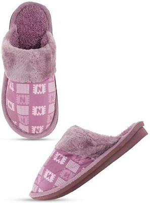 PRACHILUS Women Flip Flops(Purple , 7)