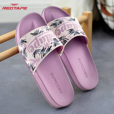 RED TAPE Women Slides(Purple, White , 8)