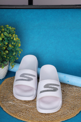 Zamidar Men Flip Flops(White , 8)