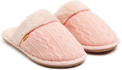 RICHMEN Women Slides(Pink , 6)