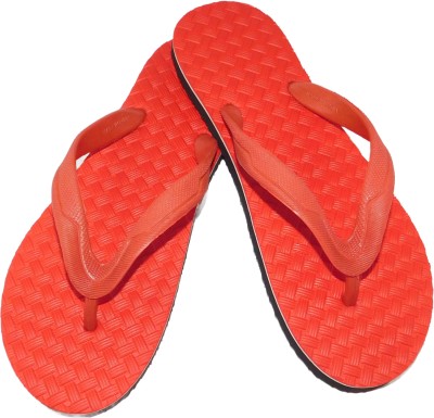 BreeZy Men Flip Flops(Red , 6)