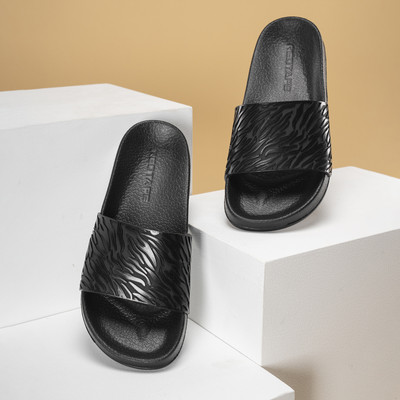 RED TAPE Women Slides(Black , 4)