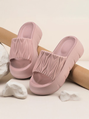 Beonza Women Slides(Pink , 4)