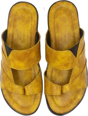 Revibe Men Slippers(Tan , 7)