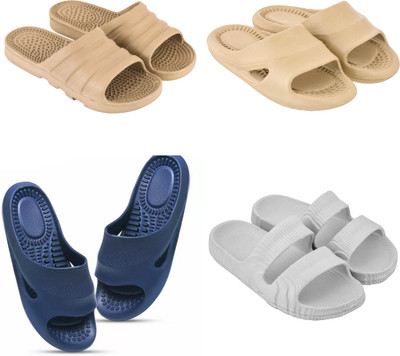 house of common Men Slides(Multicolor , 9)