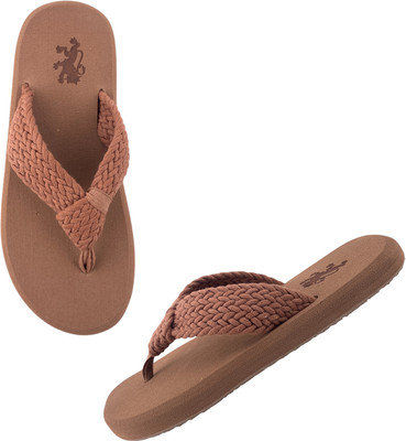 RED TAPE Women Flip Flops(Brown , 6)