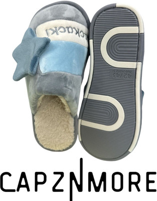 capznmore Men Slides(Grey , 8)