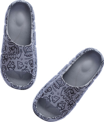 Brauch Men Slides(Grey , 6)