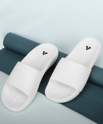 Aqualite Men Anti-Skid Slides(White , 7)
