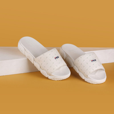 FILA Men Slides(Off White , 8)