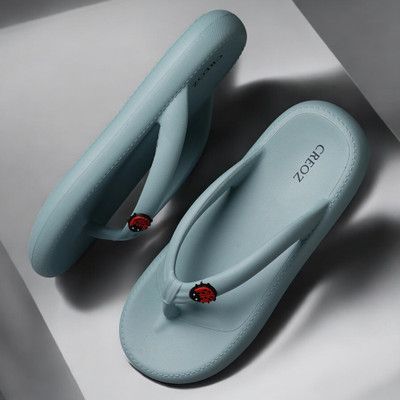 CREOZ the bounce Women Slippers(Blue , 6)