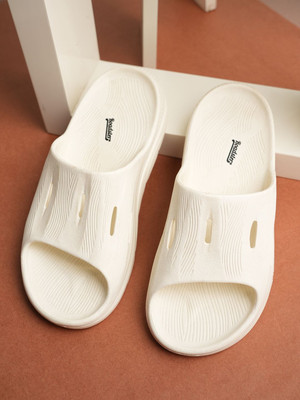 Roadster Men Flip Flops(White , 8)