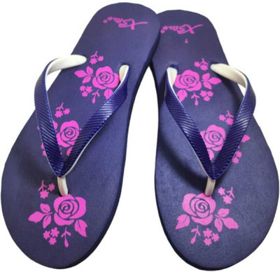 house of common Women Slippers(Blue , 5)